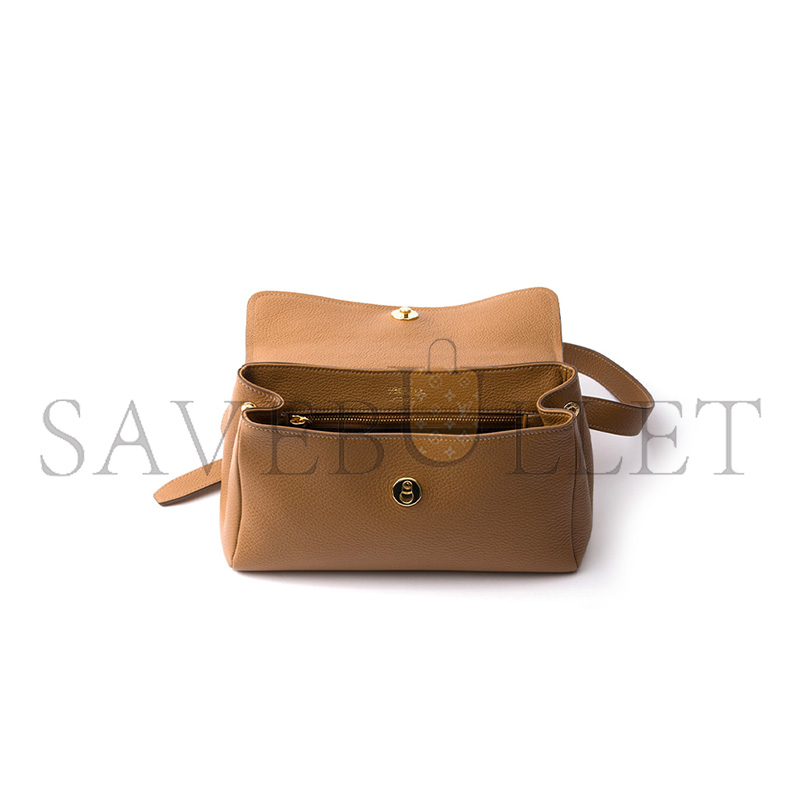PRADA SMALL LEATHER SHOULDER BAG 1BN022 (26*14*9.5cm)